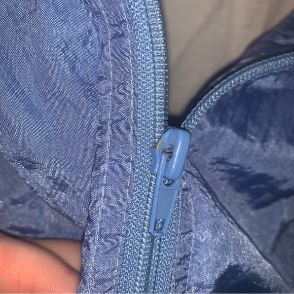 Vintage North Country Blue Windbreaker Jacket and Pants Set Lined S - Picture 9 of 11